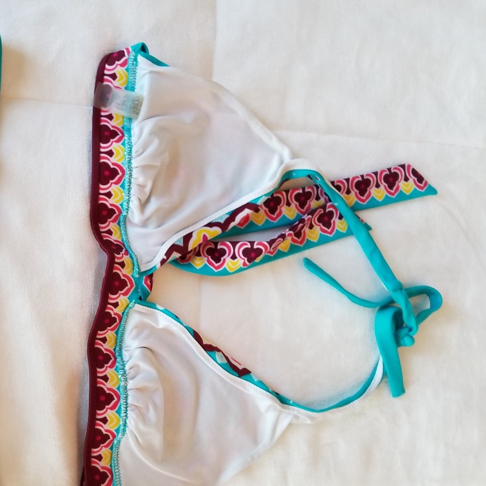 Victoria's Secret bikini boho print top sz. Large - Picture 2 of 2